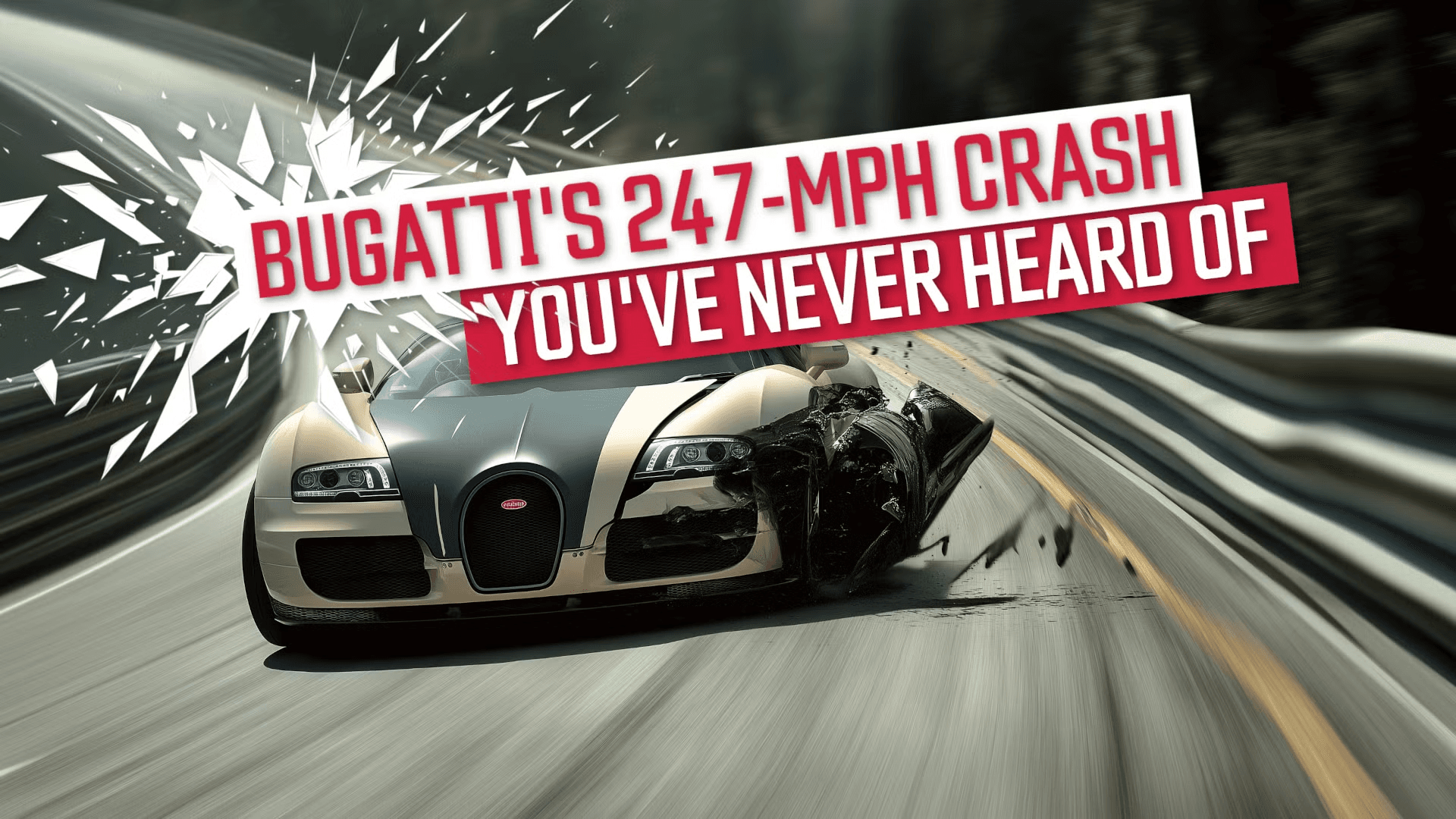 Снос Bugatti на скорости 400 км в час доказывает, почему рекорды скорости не ставятся на запруженных овалах